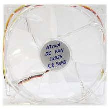 Кулер Atcom 12025 Led Fan Green (15277) DC sleeve fan 3pin-120*120*25мм з зеленим підсвічуванням