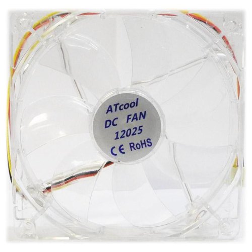 Кулер Atcom 12025 Led Fan Green (15277) DC sleeve fan 3pin-120*120*25мм з зеленим підсвічуванням