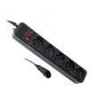 Мережевий фільтр Gembird SPG5-X-6B 5 розеток з 1.8 м кабелем для ДБЖ Black (SPG5-X-6B)