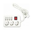 Мережевий фільтр, 3м, 7 розеток, LogicPower LP-X7 (2821), білий