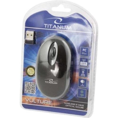 Мишка Esperanza Titanum Mouse TM116E Black Grey