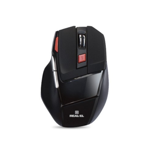 Мишка дротова, REAL-EL RM-500 (EL123200008) інтерфейс USB, колір чорний