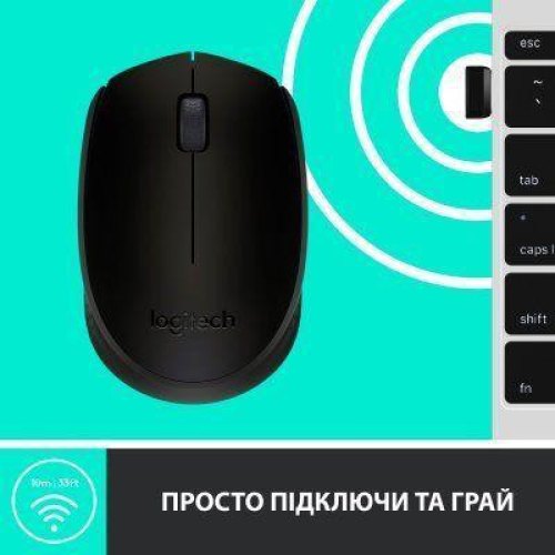 Мишка Logitech M171 Black Gray (910-004424)