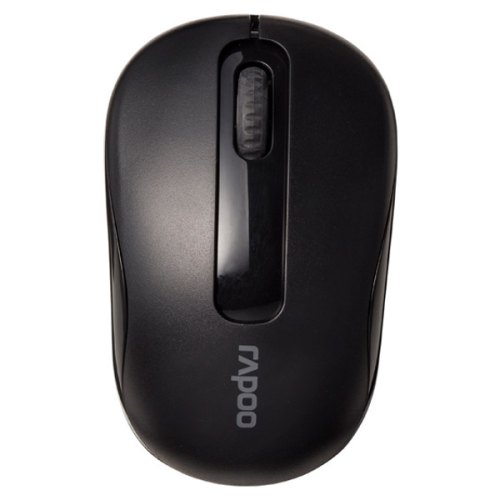 Мишка бездротова, Rapoo (M10), стандартна, оптична 1000dpi, 3кн+1кол, 1xAA, радіо, USB-нано ресівер, Black