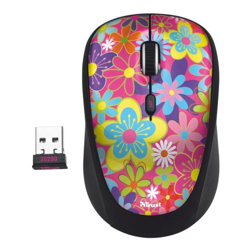 Мишка бездротова, Trust Yvi Wireless Mouse flower power (20250)