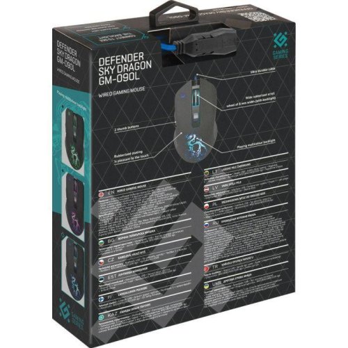 Мишка Defender Sky Dragon GM-090L USB Black (52090)