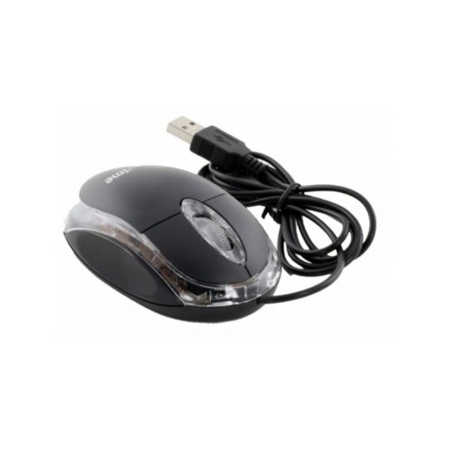 Мишка дротова, Frime (FM-001B), ноутбучна, оптична 800dpi, 2кн+1кол, Black