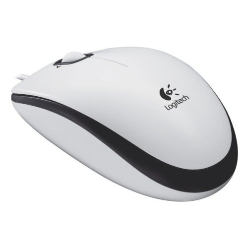 Мишка дротова, Logitech M100 USB (910-001605), стандартна, оптична 1000 dpi, 2кн+1кол, White, RTL