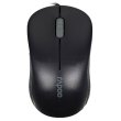 Мишка дротова, Rapoo N1130-Lite USB, стандартна, оптична 1000dpi, 3кн+1кол, Black