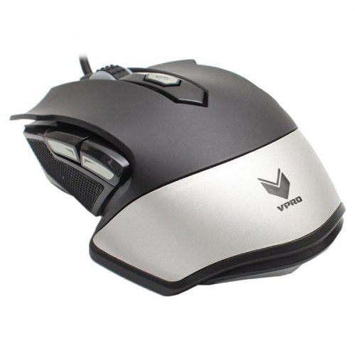 Мишка дротова, Rapoo V310, лазерна, 8200 dpi, ігрова, Black