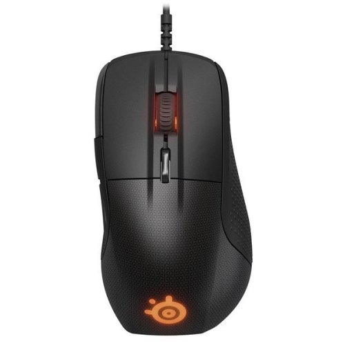Мишка дротова, SteelSeries Rival 700 USB Black Led Orange (62331), ігрова, OLED-экран данных, оптична 16000dpi, 7кн+1кол, RTL