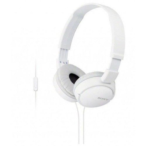 Навушники дротові з мікрофоном, Sony MDR-ZX110AP White