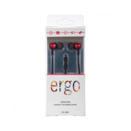 Навушники Ergo ES-290i Red