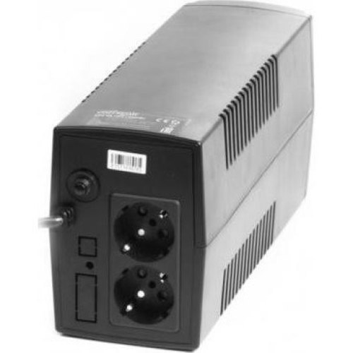 ПБЖ, 650VA, EnerGenie (EG-UPS-B650), AVR, 390вт, батарея 12В/7Ач, чорний, 100x280x140мм