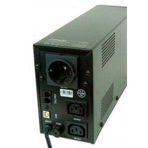 ПБЖ, 850VA, EnerGenie (EG-UPS-032) із стабілізатором змінної напруги, AVR, 510вт, батарея 12В/8Ач, чорний, 340x95x165мм