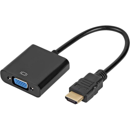 Перехідник HDMI (папа) to VGA (мама), Atcom (9220), довжина кабелю 10см