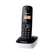 Телефон DECT PANASONIC KX-TG1611UAW Black White, монохромний, поліфонія, Автовизначник номера, CallerID, 50 номерів, набір на трубці