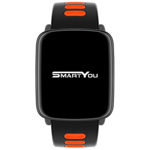 Смарт-годинник SmartYou X1 Sport Black/Red (1.54'' HD 240x240, MTK2502, 32МБ/ 32МБ,BT4.0, Android и IOS, 350 mAh)