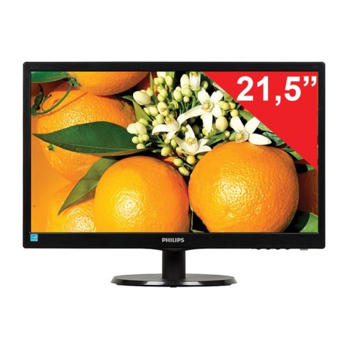 Монітор PHILIPS 223V5LHSB 21.5', TN, 1920 х 1080, матове, 16:9, HDMI, VGA, 100х100 мм, 5мс, 0.248, чорний
