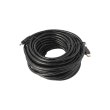 Кабель HDMI - HDMI, 2500см, Ultra (UC77-2500), v1.4, позолочені конектори, чорний, пакет, 25м
