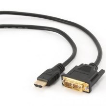 Кабель HDMI - DVI, 300см, Cablexpert (CC-HDMI-DVI-10), DVI 18+1, позолочені конектори, 3м