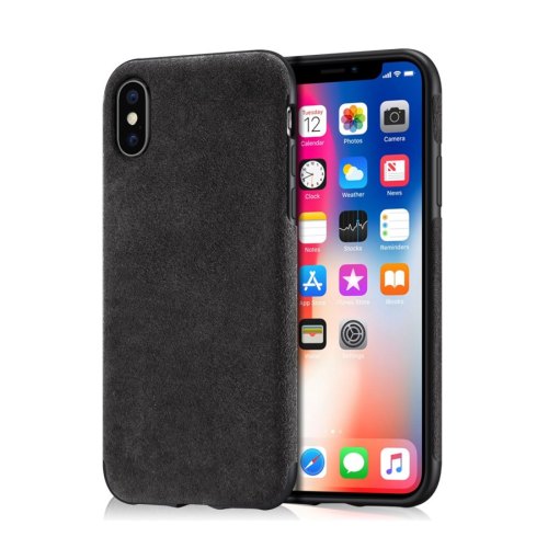 Накладка ALCANTARA orig iPhone X (Black)