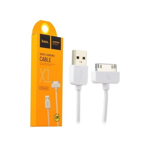 Кабель HOCO X1 Rapid for iPhone 4 (30 pin) 1м (White)