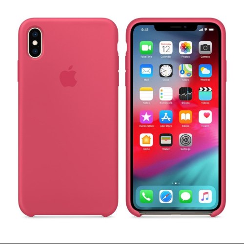 Чохол Apple Silicone Case 1:1 для iPhone X, Rose Red