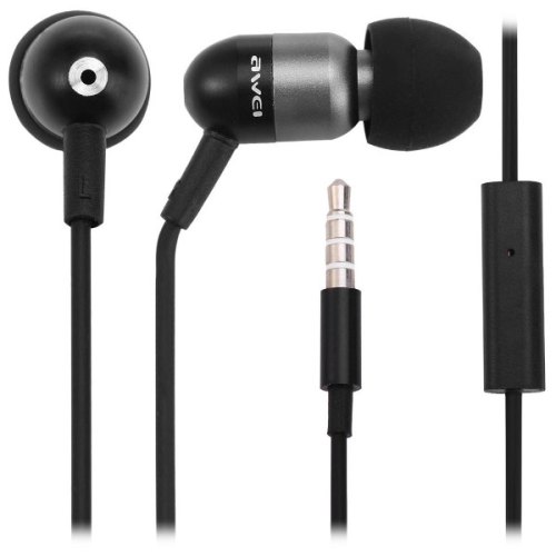 Навушники з мікрофоном (гарнітура), AWEI ES-Q8i, Grey