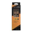 Кабель Grand-X USB-micro USB FM01 2,1A, 1m, Yellow-Black/Gold