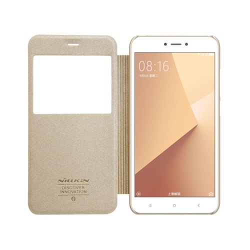 Чохол книжка Nillkin Sparkle Series для Xiaomi Redmi Note 5A Gold