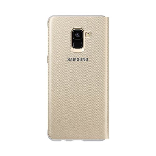 Чохол Samsung A8 2018 Plus (A730) EF-FA730PFEGRU, Neon Flip Cover, Gold