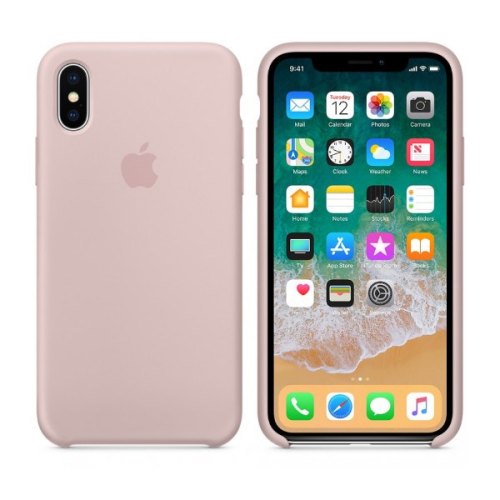 Чохол Silicon Case Apple iPhone X Pink Sand ORIGINAL