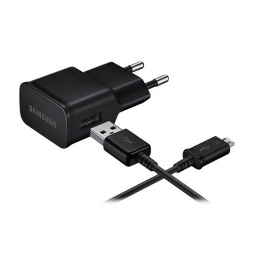 Мережевий зарядний пристрiй Samsung EP-TA12EBEUGRU 2A (Micro USB) Black
