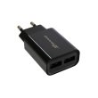 Мережевий зарядний пристрій Grand-X CH-45 (2USB 5V, 2.4A), color Black (CH-45)