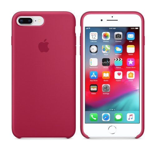 Чохол Apple Silicone Case для iPhone 8 Plus, Rose Red