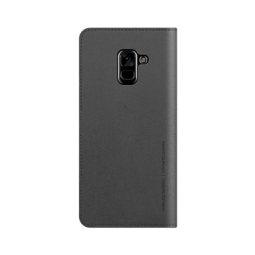 Чохол Samsung A8 2018 Plus (A730), GP-A730KDCFAAB, Flip Wallet Leather Cover, Charcoal gray