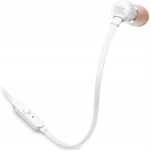 Навушники з мікрофоном (гарнітура), JBL T110 (JBLT110WHT) White