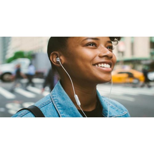 Навушники з мікрофоном (гарнітура), JBL T110 (JBLT110WHT) White