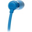 Навушники з мікрофоном (гарнітура), JBL T110 (JBLT110BLU) Blue