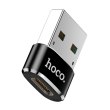 Перехідник Hoco UA6 (USB to Type-C), Black