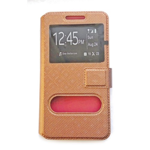 Чохол-книжка Universal Boock Case 2 вікна 5,5 (XXL), Bronze