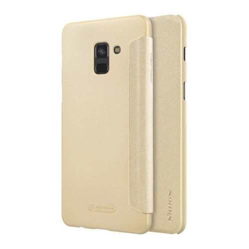 Чохол книжка Nillkin Sparkle Series для Samsung A530/A8 (2018) Gold