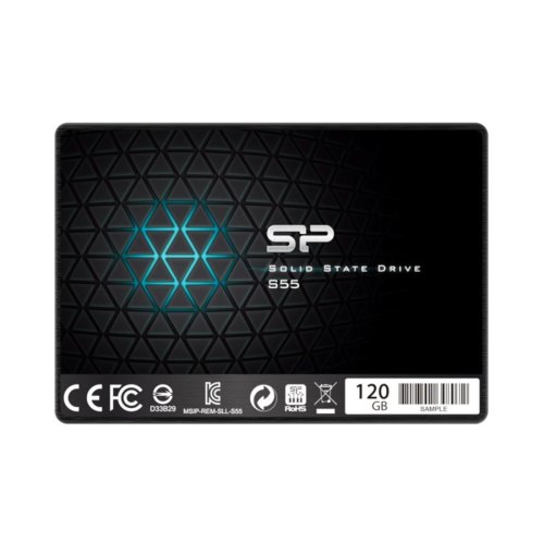 Накопичувач SSD 2.5 Silicon Power Slim S55 120GB SATAIII TLC (SP120GBSS3S55S25)