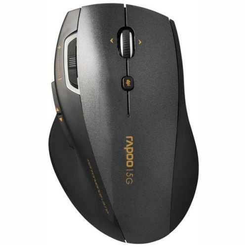 Мишка бездротова, Rapoo 7800p Gray, бездротова (радіо), USB-нано, USB, BOX, лазерна