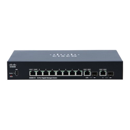 Комутатор Cisco (SG350-10-K9-EU)