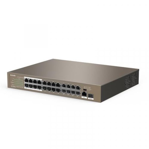 Комутатор TENDA TEF1126P-24-250W 24xFE PoE, 1xGE, 1xSFP