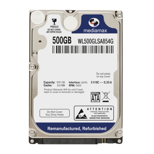 Жорсткий диск HDD 2.5 SATA  500GB Mediamax (WL500GLSA854G)