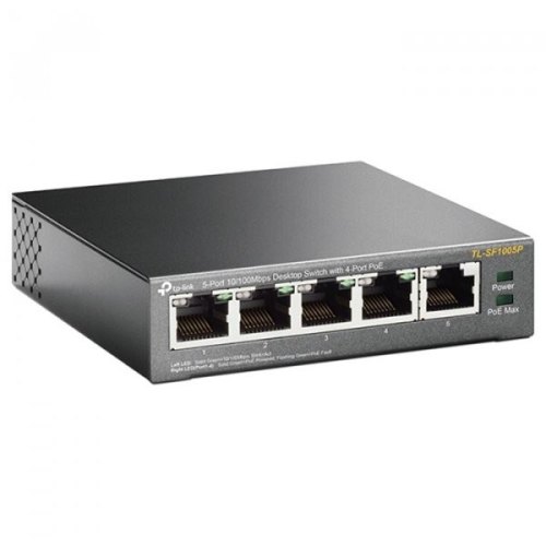 Комутатор TP-LINK TL-SF1005P 5xFE/4xPoE 56W некерований
