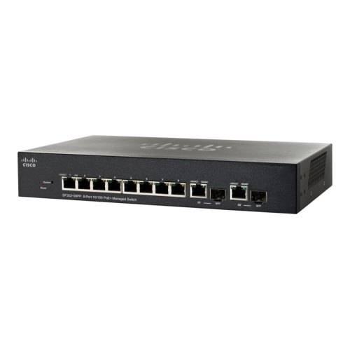 Комутатор Cisco SB SF302-08PP 8-port 10/100 PoE+ Managed Switch